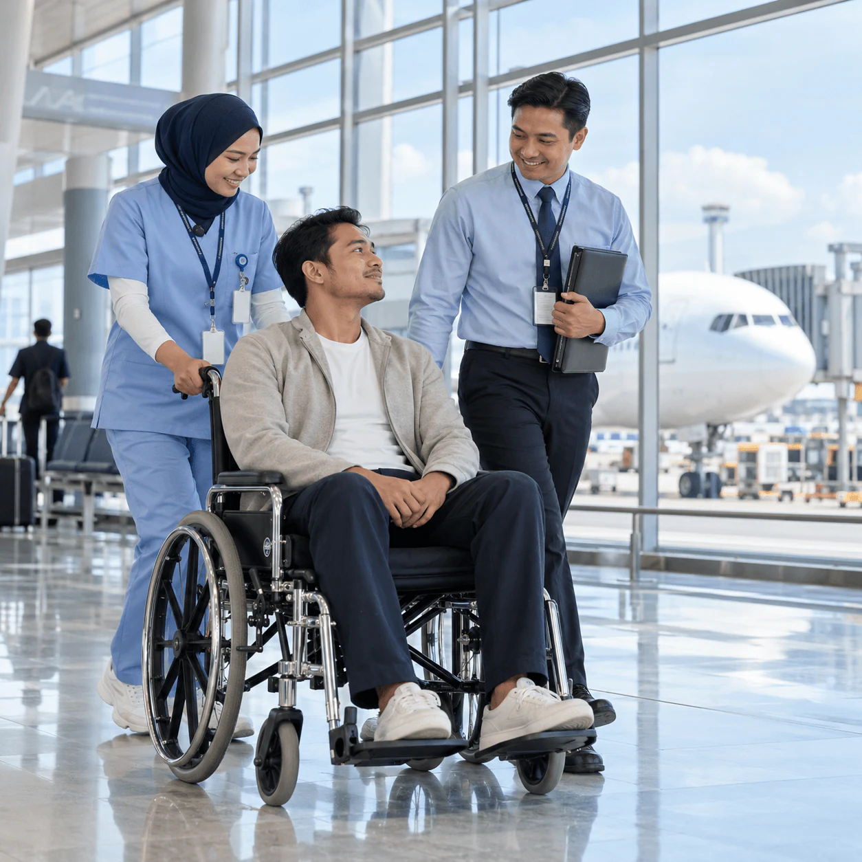 Airport repatriation assistance