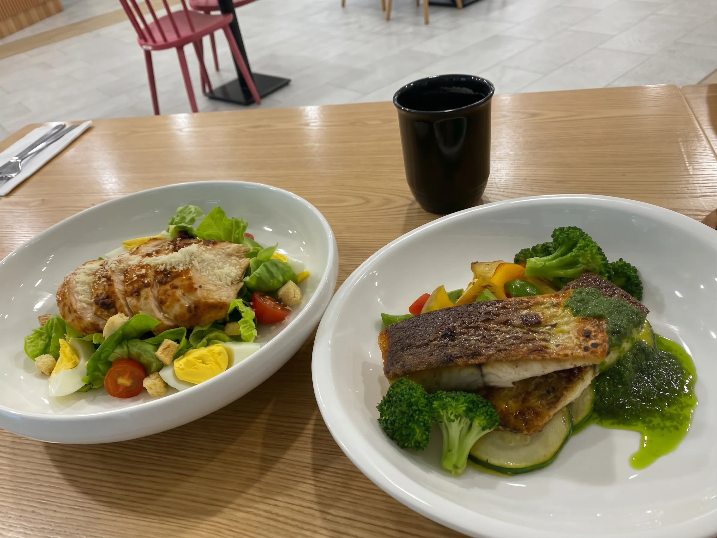 Healthy dishes featured on the MAHSA Specialist Centre menu
