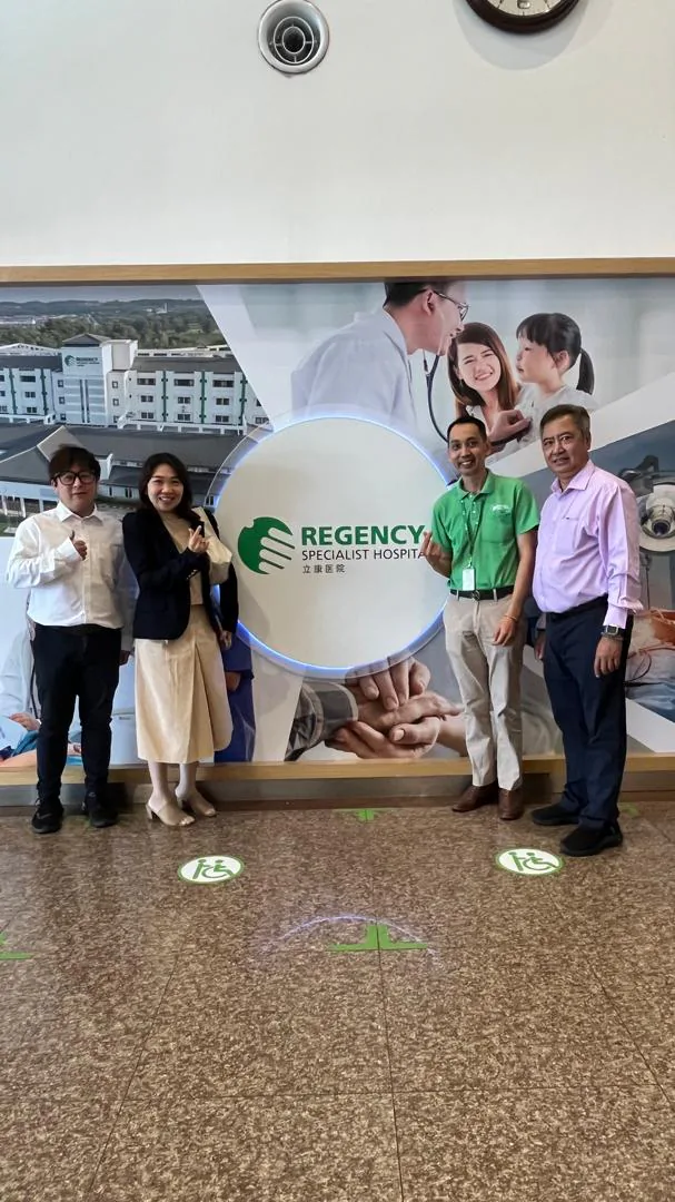 OneWorks marketing team visiting Regency Specialist Hospital in Johor
